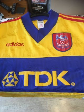 Vintage Crystal Palace Yellow And Blue Shirt