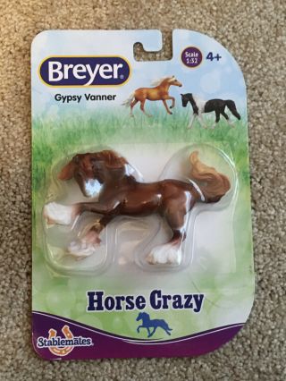 Breyer 97244 Walmart Sr - Horse Crazy - Gypsy Vanner - Liver Chestnut - Nip