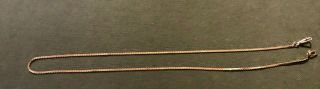 Vtg 14k Gold Chain With Spring Clasp 17 Inches
