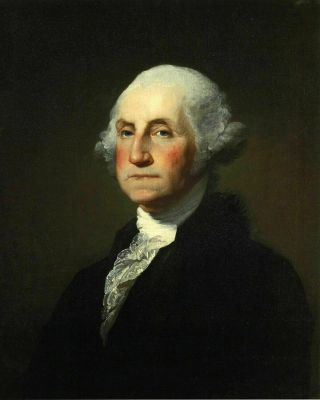 President General George Washington Portrait By Gilbert Stuart 8x10 Photo Poster