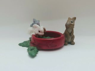 Schleich Baby Rabbits Bunny Eating Figure Retired
