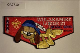 Boy Scout Oa 21 Wulakamike Lodge 2002 Noac Odie Flap