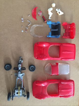 Cox Vintage 1 24 Scale Slot Car Ferrari Dino “pile” Parts