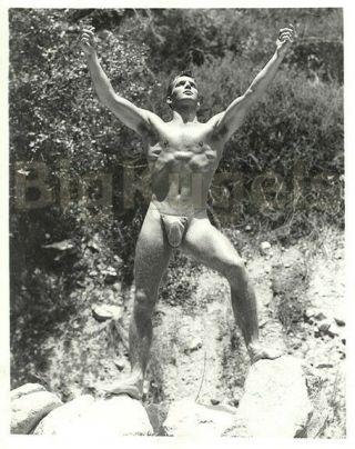 1950s Vintage Amg Male Nude Handsome Dale Curry Big Full Pouch Muscle Beefcake