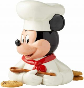 Disney Chef Mickey Mouse Ceramic Cookie Jar