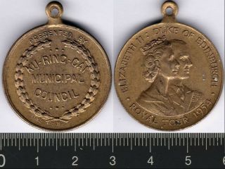 Australia: 1954 Queen Elizabeth Ii Royal Tour Ku - Ring - Gai Council Medal