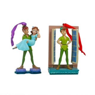 Disney Sketchbook Christmas Ornaments Peter Pan And Wendy Lagoon & Pp At Window