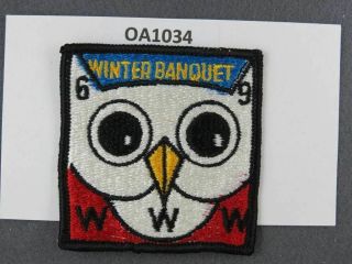 Oa Lodge 128 Kickapoo Wabash Valley 1969 Winter Banquet Patch [oa1034]