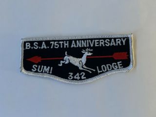 Oa Sumi Lodge 342 Bsa 75th Anniversary Flap