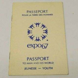 Vintage - Expo67 Passports To Man And His World - Montreal - Youth