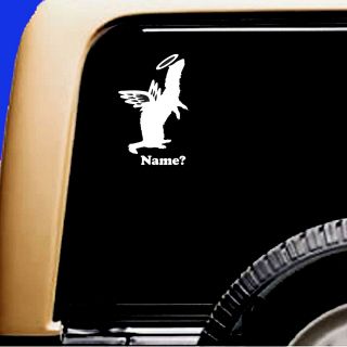 Ferret Memorial Angel Decal Pet Car Sticker Rv Truck Weasel Up