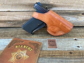 Vintage Bianchi Brown Leather Suede Lined Holster for HK P7M8 P7M13 H&K 2