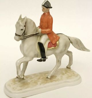 Vintage W.  Germany Goebel Porcelain Soldier On Horse Year 1958 Gf138 Collectible