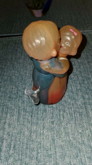 Celluloid Tin Wind Up Toy Dancing Couple Made In Occupied Japan Cute Work