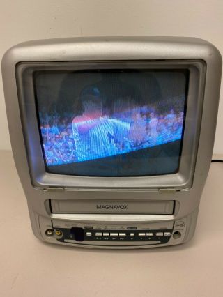Magnavox Mc09d1mg01 9 " Tv Vhs Vcr Color With Remote Vintage Gaming