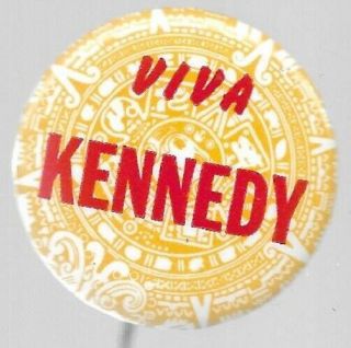 Viva Robert Kennedy 1968 Hispanic Political Campaign Pin
