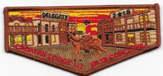 2018 Conclave Delegate Flap Croatan Lodge 117 East Carolina Council Boy Scouts