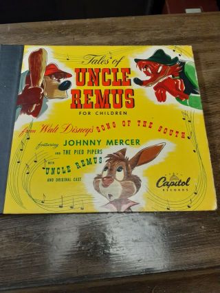 Disney Tales Of Uncle Remus 1947 Capitol Dc - 116 78 Rpm 3 Record Set