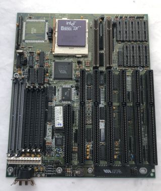 486 Intel Dx33 Mhz - Motherboard Fic 486 - Gvt - 2 Socket 3 Vintage 80486 Isa Vlb