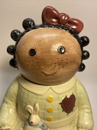 Vintage Treasure Craft “Spice” Rag Doll Cookie Jar 14 