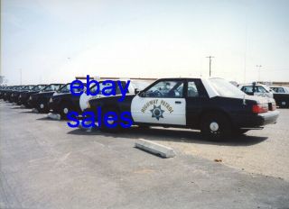 1988 1989 Ford Mustang Ssp Chp California Highway Patrol Police 8x12 Photo 5.  0