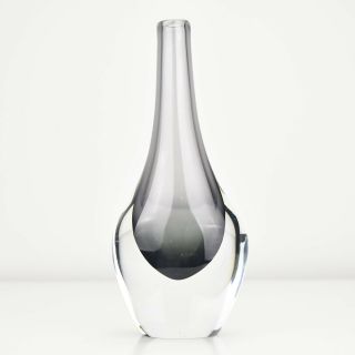 Vintage Sommerso Glass Vase by Nils Landberg for Orrefors Mid Century Modern 3