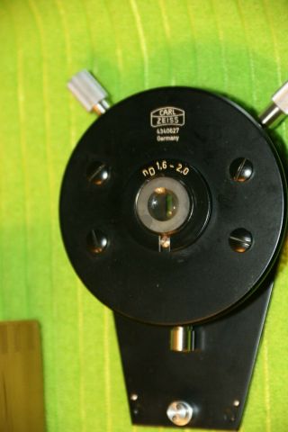 Vintage Carl Zeiss Condenser For Refractometer