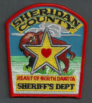 Sheridan County Sheriff North Dakota Shoulder Patch Bison