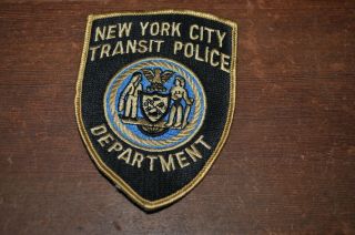 Obsolete York City Transit Police Department Shoulder Patch 4.  5 "