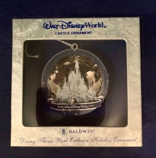 Exclusive Walt Disney World Cinderella Castle Ornament By Baldwin