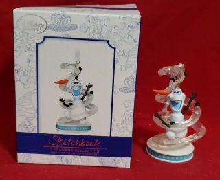 Disney Store 2015 Sketchbook Ornament Olaf Limited Edition Box