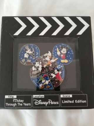 Walt Disney 2010 Mickey Through The Years 6 Pin Le Set Of 1000