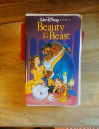 Vintage Walt Disney Beauty And The Beast (vhs) Black Diamond Classic 1st Edition