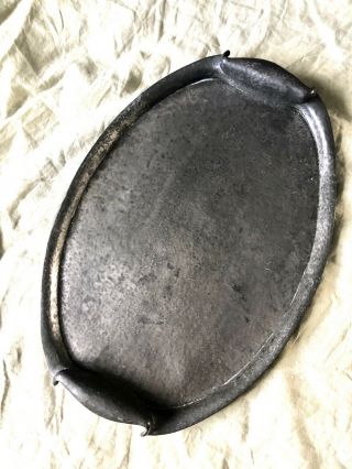 Antique Arts & Crafts Tudric Pewterware Pewter Hammered Serving Tray