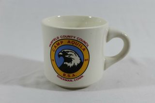 Camp Aquila Bsa Fairfield Cty,  Ct Sherman 1980 Mug (2 Available)