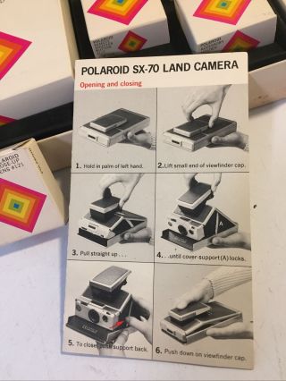 Polaroid SX - 70 Land Camera Accessory Kit w/ BONUS 121 Close - lens Vintage 2