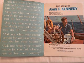 The Story Of John F Kennedy By Wonder Books 1964 Illustrated W/ Photographs FN 2