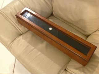 Vintage Wood And Glass Counter Display Case.  Jewelry.  Knives Or Memorabilia