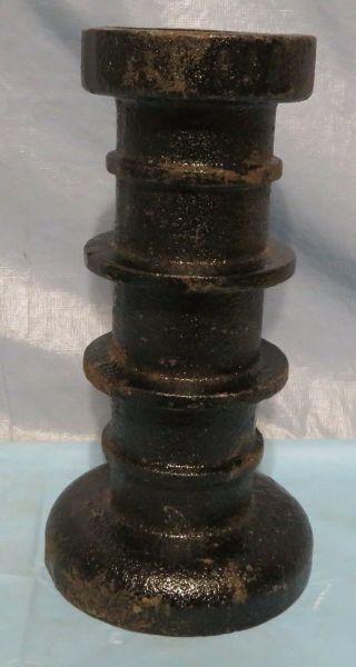 Vintage Industrial Machine Age Cast Iron Disc Spool Spacer Steampunk Lamp Art