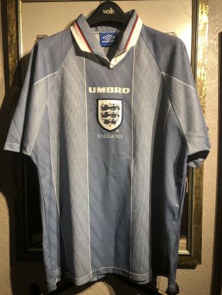 England Football Shirt Vintage 1996 Umbro Xl
