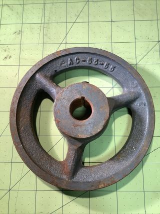 5 - 1/4” Cast Iron Pulley Vintage Nos Industrial Inv - Aa20