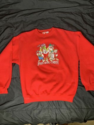 Vintage Disney Sweatshirt 7 Dwarfs Mining Company