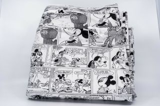 Disney Mickey Mouse Black And White Cartoon King Size Duvet