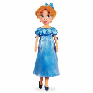 Rare Disney Store Authentic Wendy Darling Peter Pan 20 " Plush Doll Nwt Htf