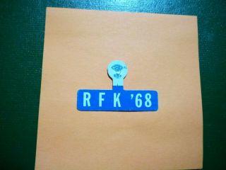 Robert F.  Kennedy Rfk 1968 Campaign Pin (100 & Authentic)