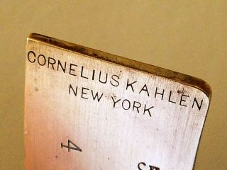 Cornelius Kahlen NY Paper Currency Scale US Gov Antique Late 19th Century Iron 3