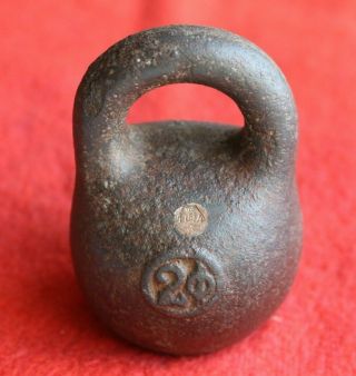 Old Russian Imperial Cast Iron Scale Weight 2 Pound