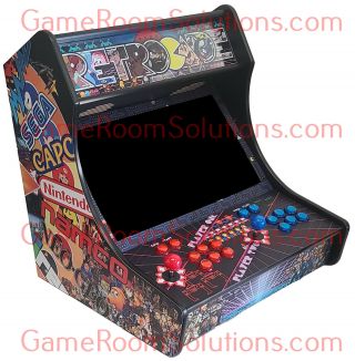 Bartop Arcade Kit With Graphics - Easy Assembly,  Cabinet,  Artwork,  Tmolding,  Plex