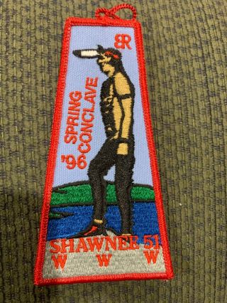 1996 Oa Lodge 51 Shawnee Spring Conclave Patch