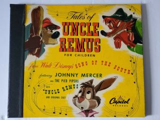 Tales Of Uncle Remus 1947 Walt Disney Capitol Records Lp Set Of 3 78 Rpm Rare